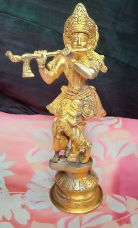 Brass Shree Krishna Statue