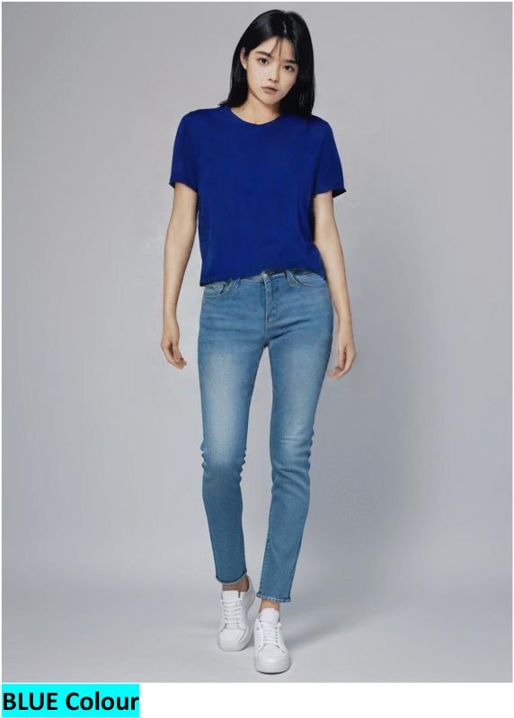 Ladies Half Sleeve Plain T Shirt