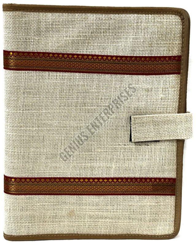Brown Designer Jute File Folder
