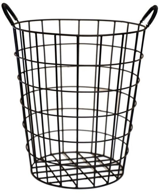 Black Iron Laundry Basket