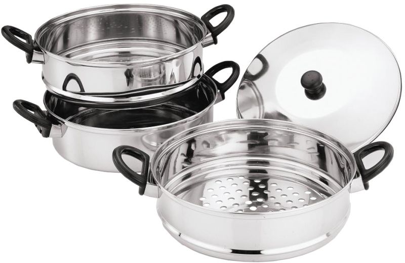 3 tire steamer set
