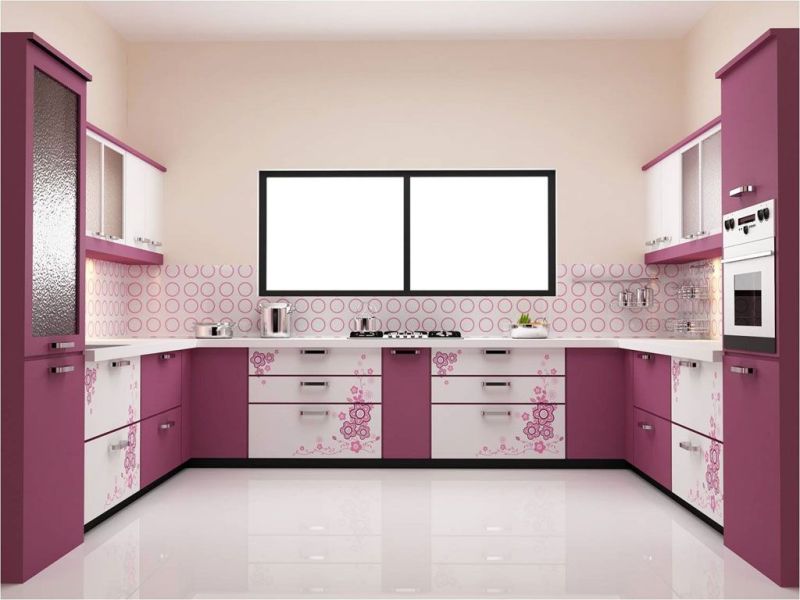 Classic Deco Paint Modular Kitchen