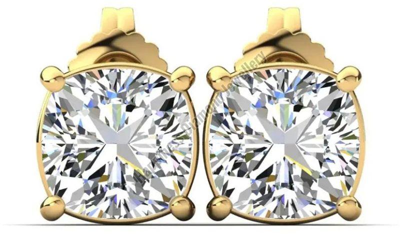 Ladies Cushion Stud Earrings