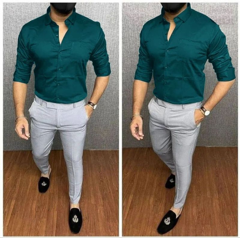 Mens V Neck Henley Shirt