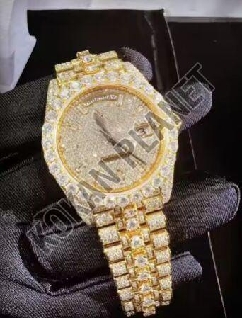 Mens Full Iced Out Hip Hop Quartz Watch