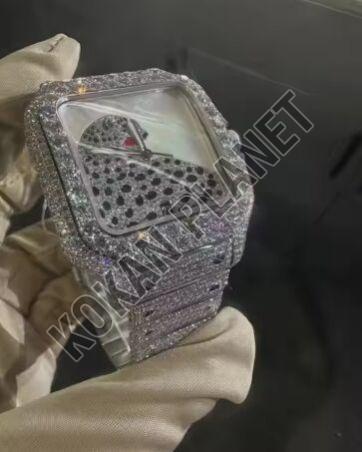 Mens Modern Luxury Moissanite Diamond Watch