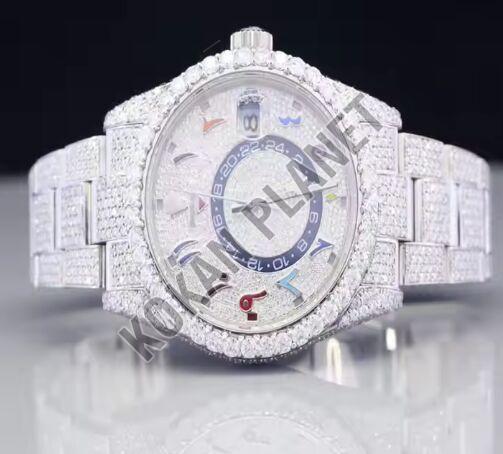Mens Sky Drive VVSD Luxury Automatic Moissanite Diamond Watch