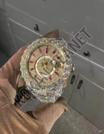 Mens Luxury Vvs Moissanite Diamond Watch