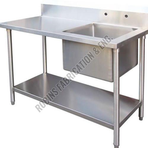 Stainless Steel Table with Sink