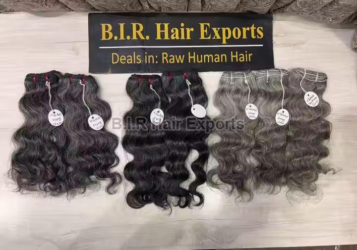 14 Inches Indian Grey Human Hair Extension