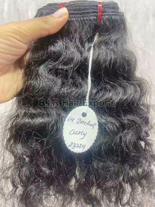 Black Curly Remy Human Hair Extension