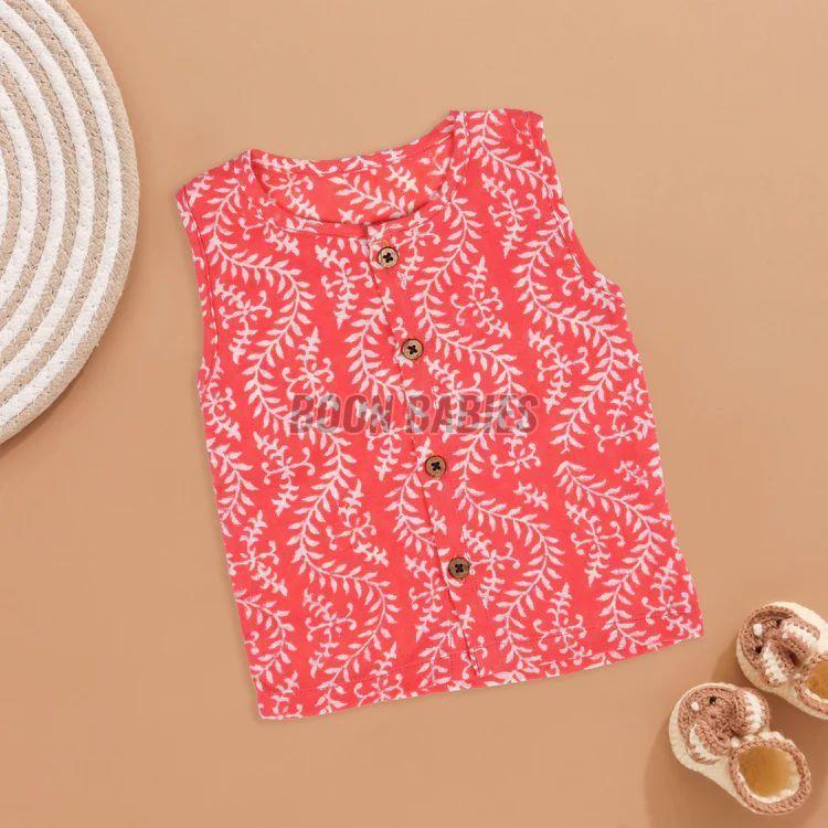Baby Coral Red Cotton Jabla