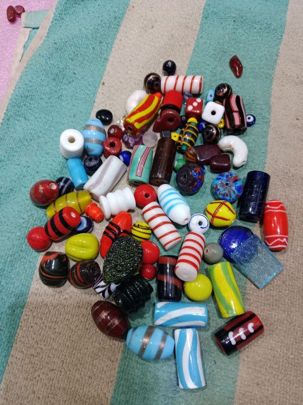 Printed Mixed Glass Beads