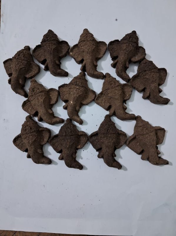 Pure Cow Dung Ganesha Mukh