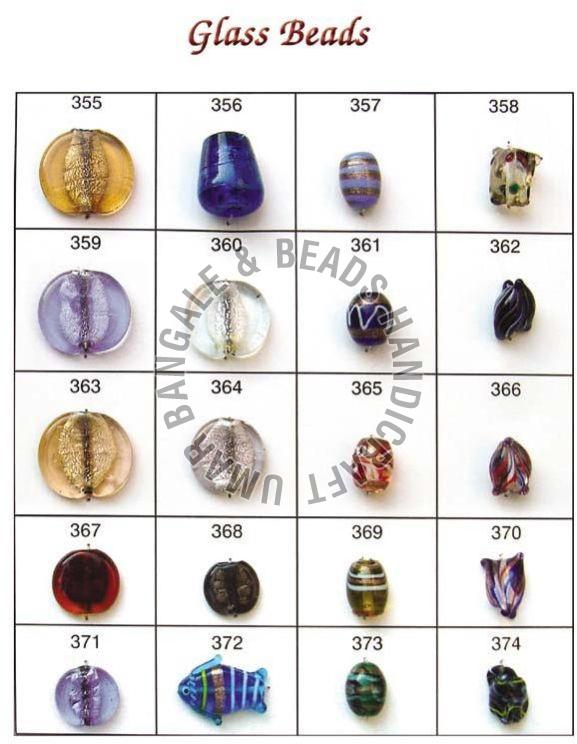 Silver Foil Glass Beads