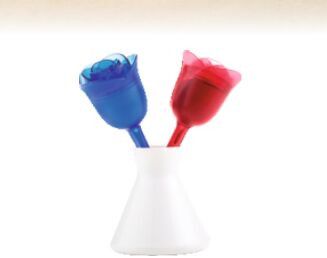 Plastic Rose Salt and Pepper Set