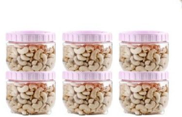 Round Inter Lock Jar Set of 6 Pcs