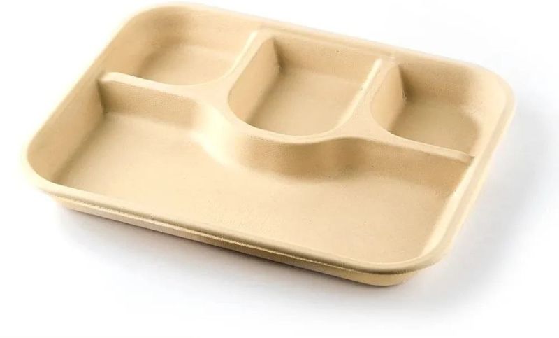 4CP Brown Meal Tray