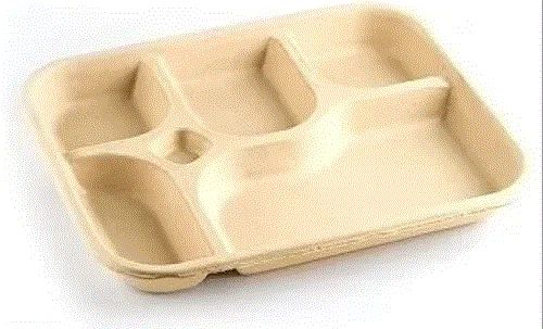 5CP Brown Meal Tray