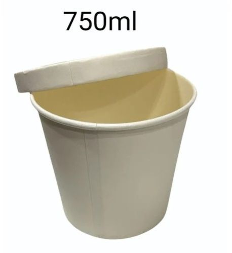 750ml White Paper Containers