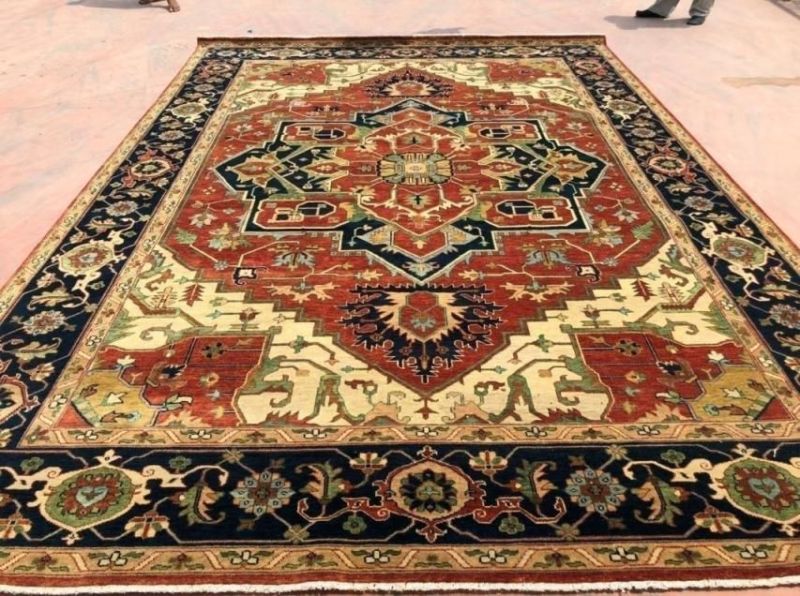 Printed Antique Heriz Rug