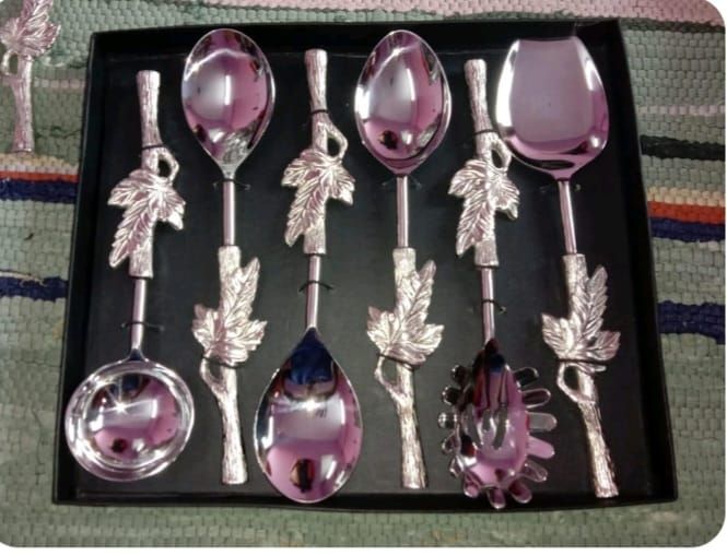 Designer Stainless Steel Spoon Set
