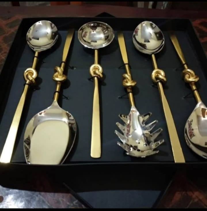 Premium Gold Finish Spoon Set