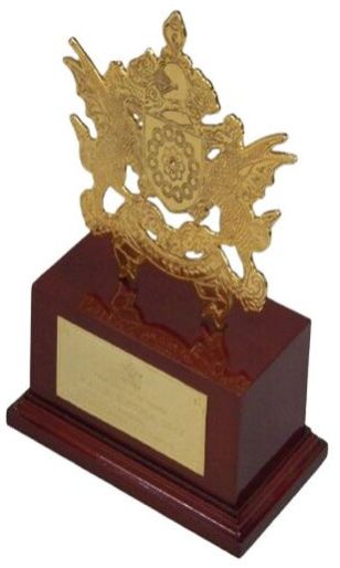 Brass Polished Gold Plated Award
