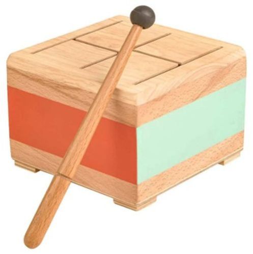 Kids Square Wooden Drum Toy