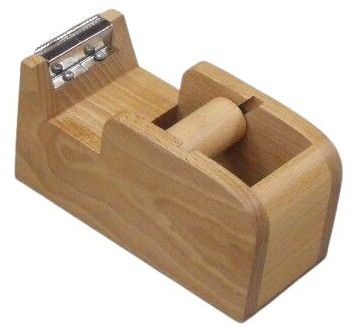 Wooden Desktop Tape Dispenser