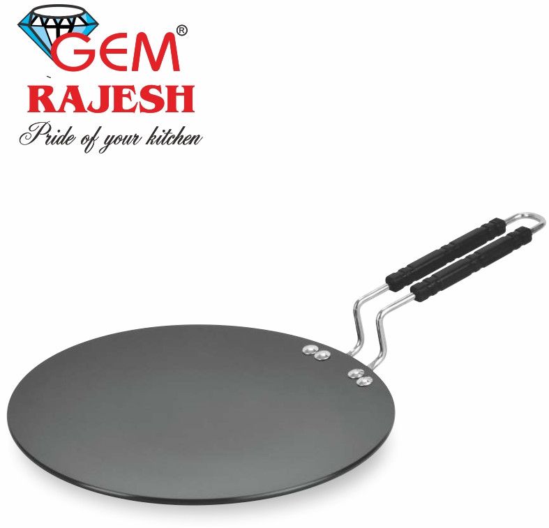 10 Inch 5 Mm Hard Anodised Tawa