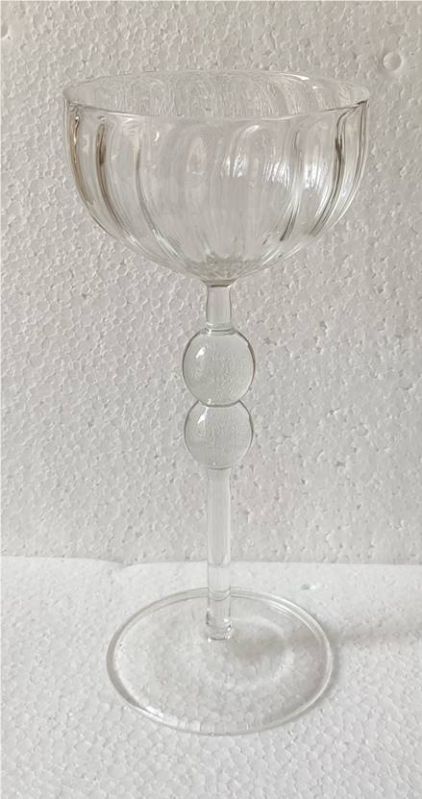 Ribbed Borosilicate Wine Glass