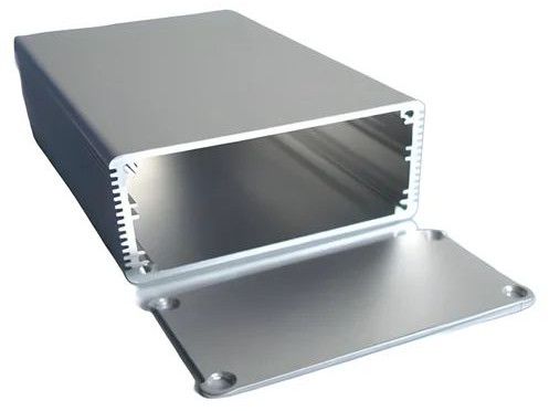 Silver Aluminium Battery Box
