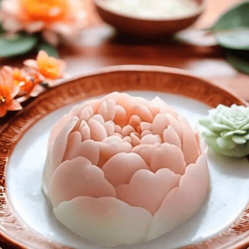 Rose Flower Scented Candle