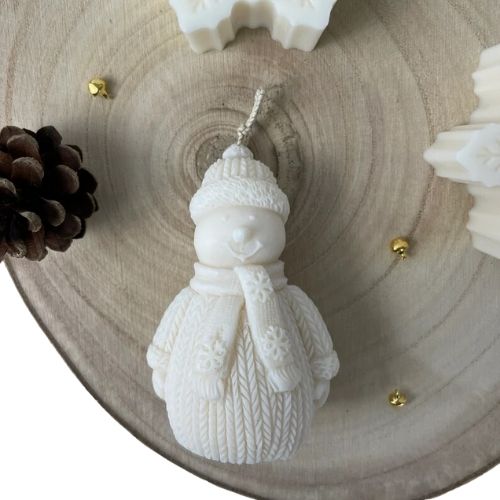Snowman Decorative Candle