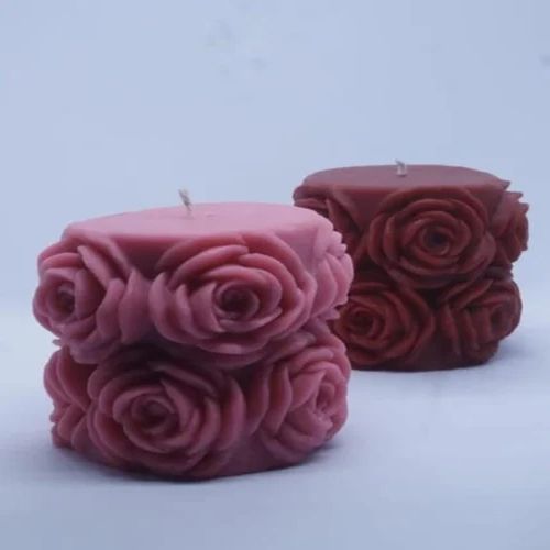 Soy Wax Pink Rose Scented Candle