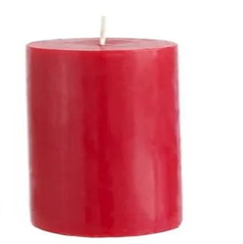 Soy Wax Red Pillar Candle