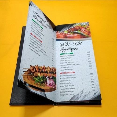 Digital Menu Card Printing Services