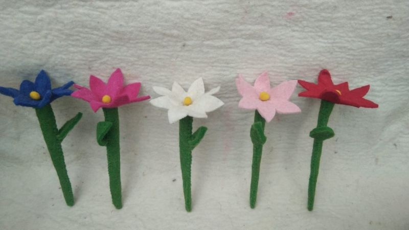 Woolen Felt Flower
