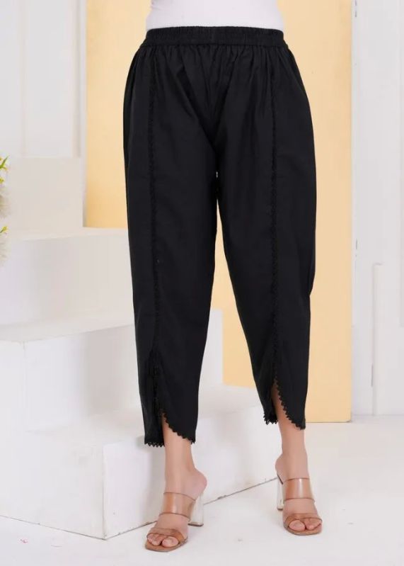 Ladies Black Tulip Pant