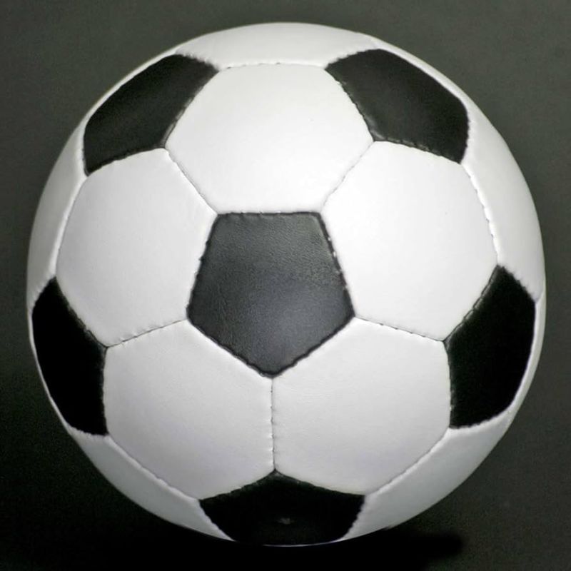 Black & White Rexine Football