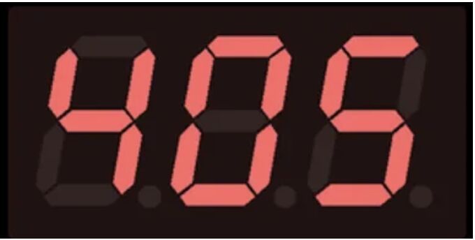 12x6 Inch Red Token Number Display Board