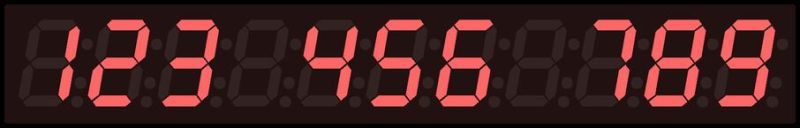 36x6 Inch Token Number Display Board