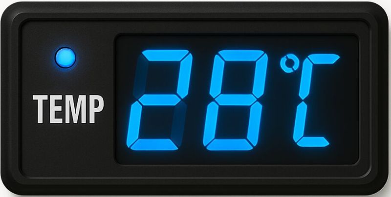 Blue Temperature Indicator