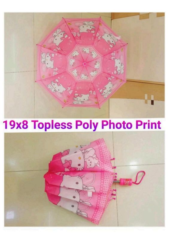19x8 Inches Topless Poly Photo Print Umbrella