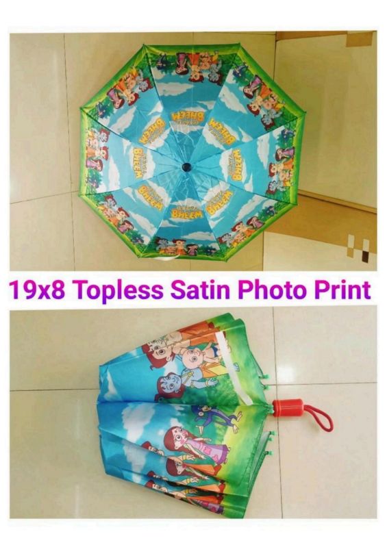 19x8 Inches Topless Satin Photo Print Umbrella
