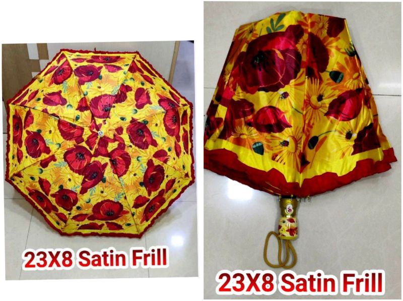 23x8 Inches Satin Frill Umbrella