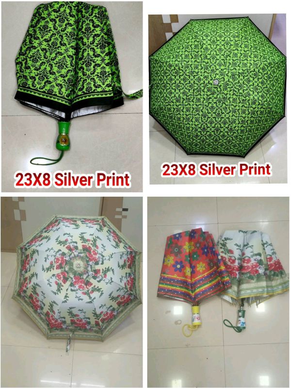 23x8 Inches Silver Print Umbrella