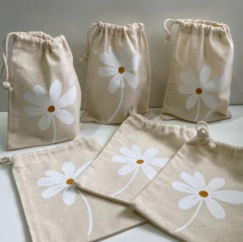 Printed Jute Potli Bags