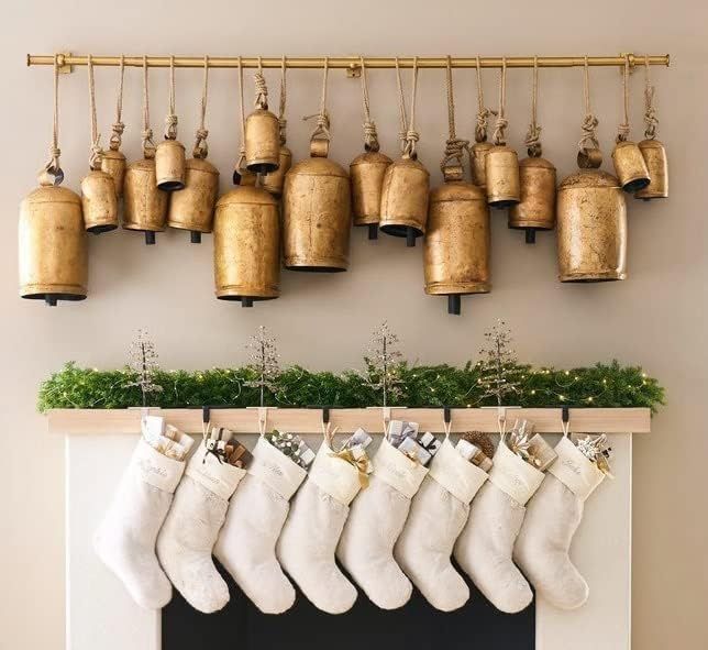 Handicraft Giant Vintage Rustic Tin Hanging Cow Bells